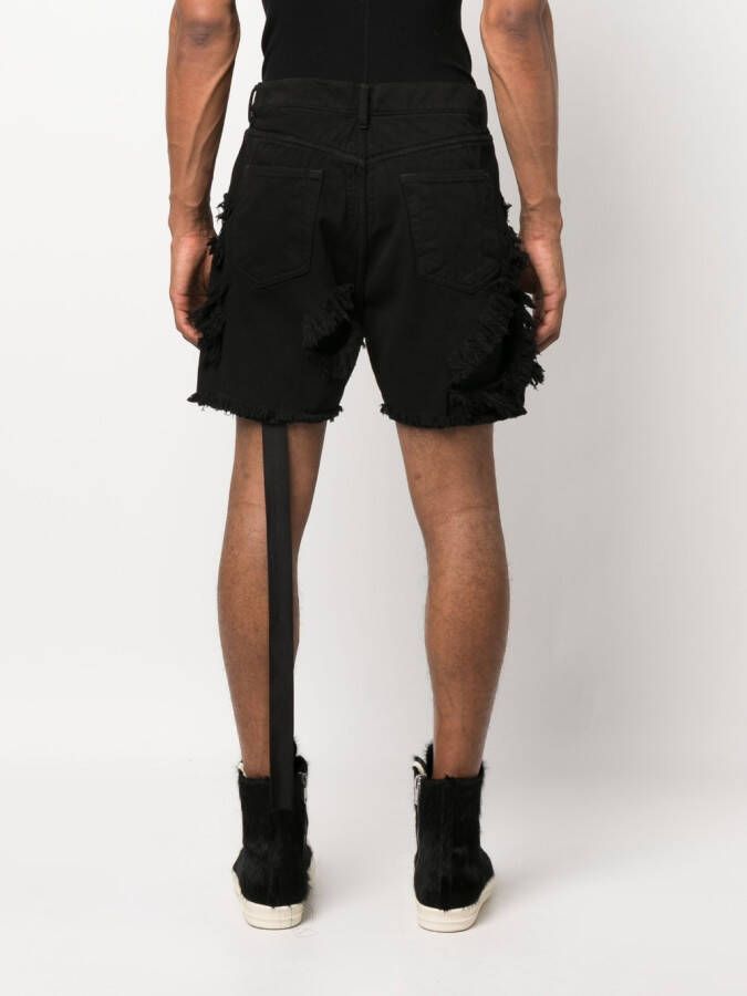 Rick Owens DRKSHDW Denim shorts Zwart