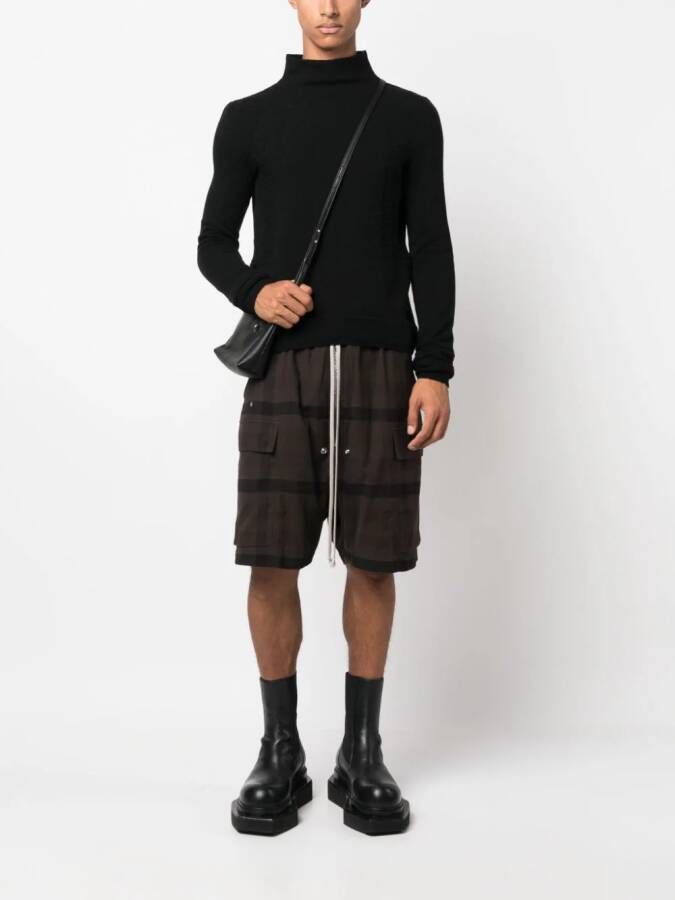 Rick Owens Gebreide coltrui Zwart