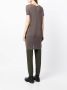 Rick Owens Gedrapeerd T-shirt Bruin - Thumbnail 4