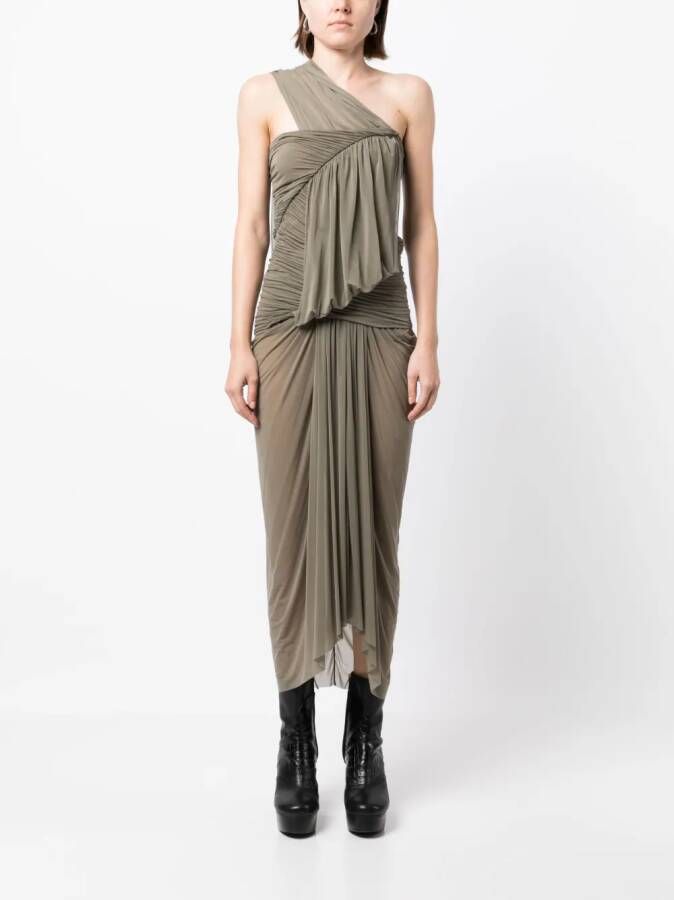 Rick Owens Gedrapeerde top Beige