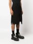 Rick Owens Gerafelde shorts Zwart - Thumbnail 3