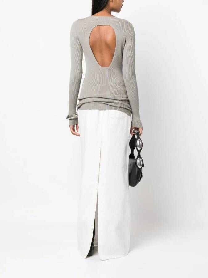 Rick Owens Geribbelde trui Grijs