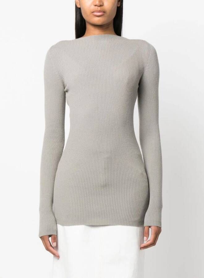 Rick Owens Geribbelde trui Grijs