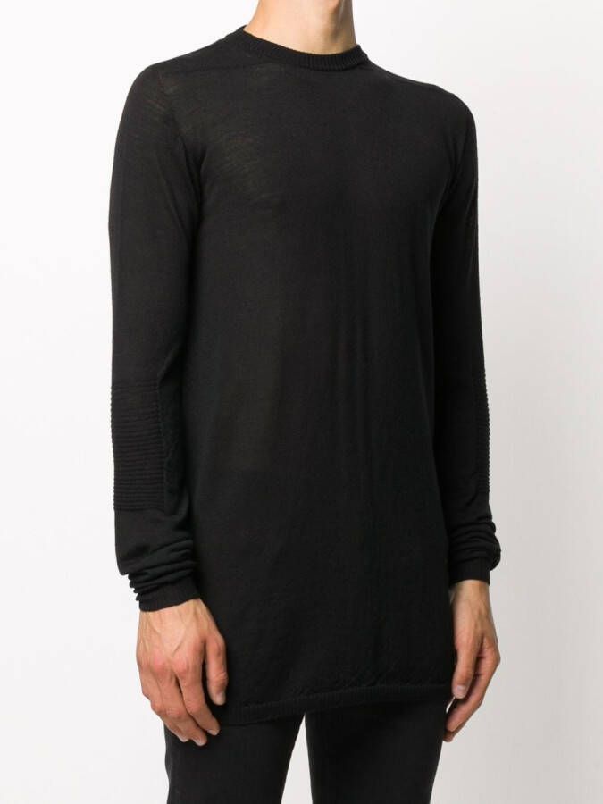 Rick Owens Geribbelde trui Zwart
