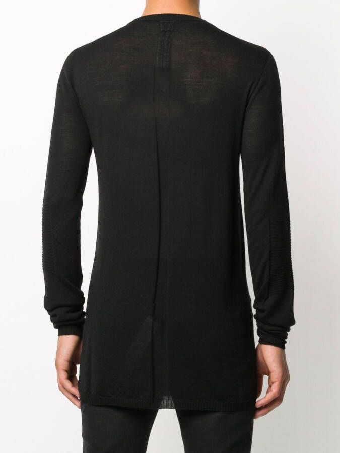 Rick Owens Geribbelde trui Zwart