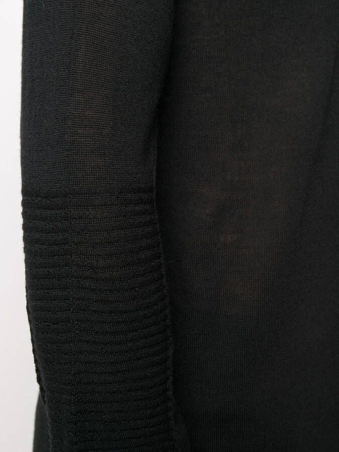 Rick Owens Geribbelde trui Zwart