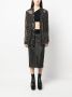 Rick Owens Gestreepte rok Zwart - Thumbnail 2