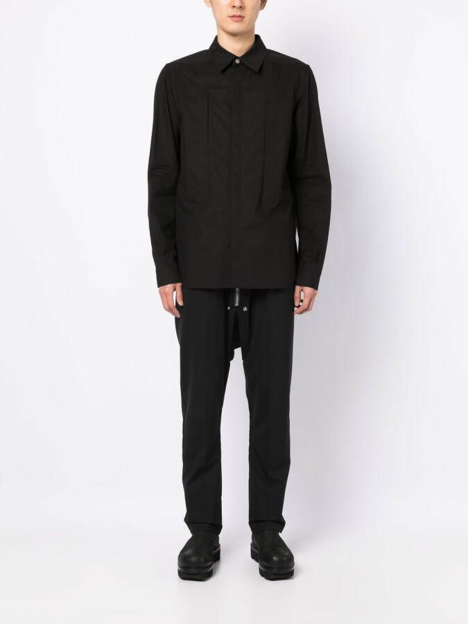 Rick Owens Getailleerd overhemd Zwart