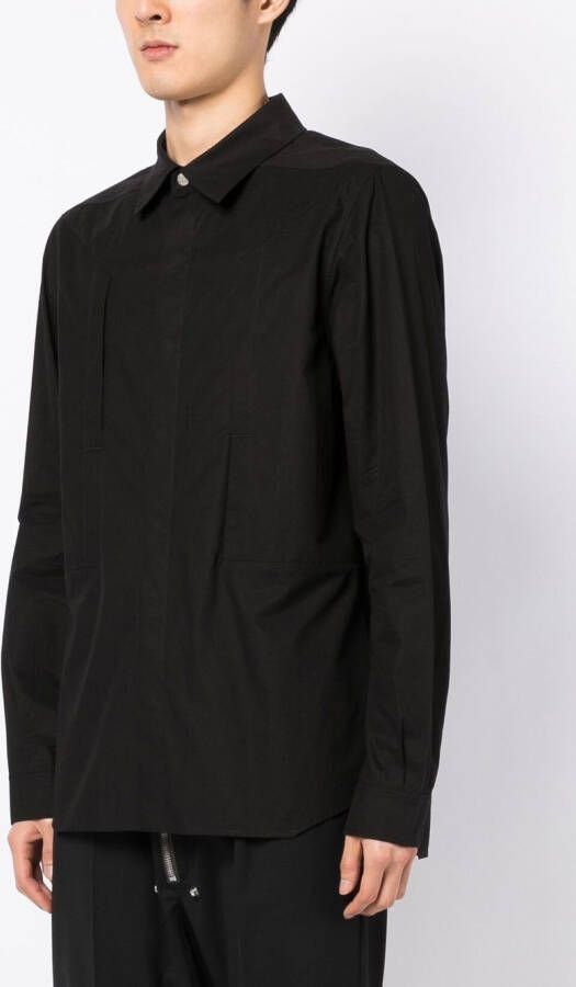 Rick Owens Getailleerd overhemd Zwart