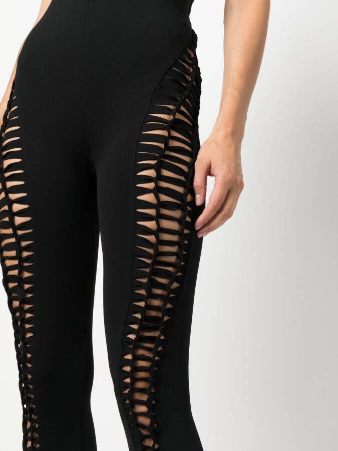 Rick Owens Lilies Gevlochten jumpsuit Zwart
