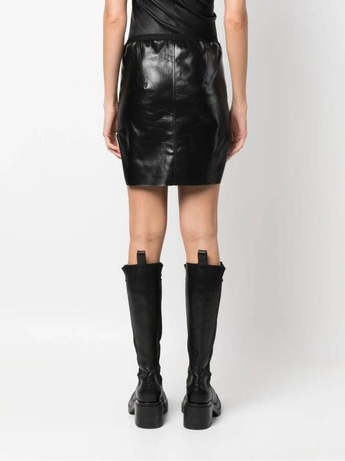 Rick Owens High waist rok Zwart