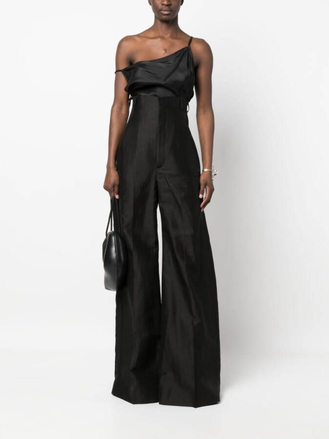 Rick Owens Broek met wijde pijpen Zwart