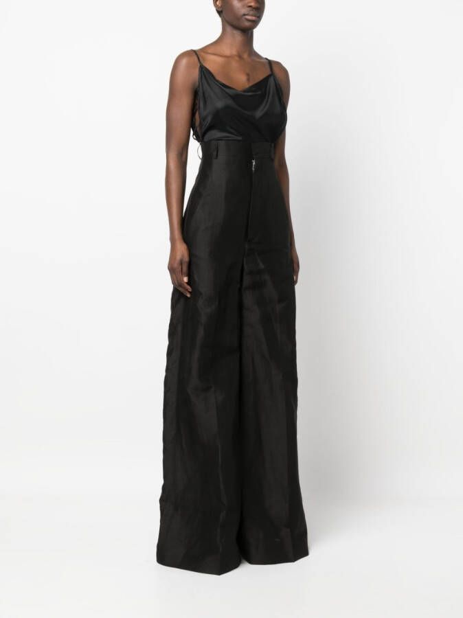 Rick Owens Broek met wijde pijpen Zwart
