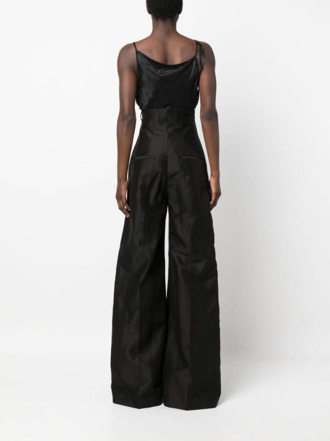 Rick Owens Broek met wijde pijpen Zwart