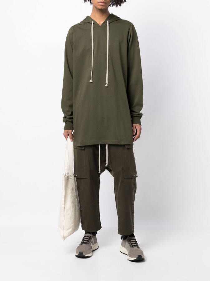 Rick Owens Hoodie met trekkoord Groen