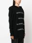 Rick Owens Intarsia hoodie Zwart - Thumbnail 3