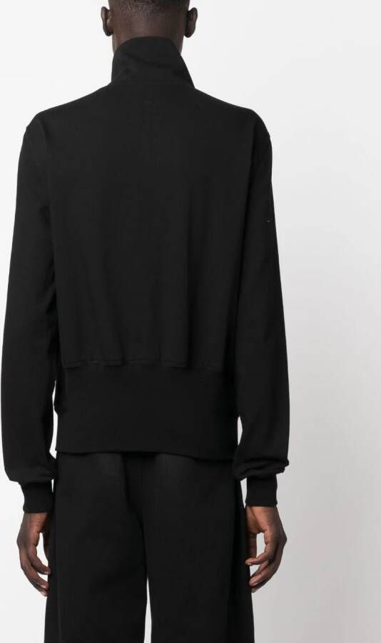 Rick Owens Jack met asymmetrische rits Zwart