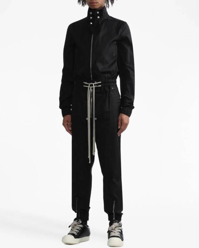 Rick Owens Jumpsuit met opstaande kraag Zwart