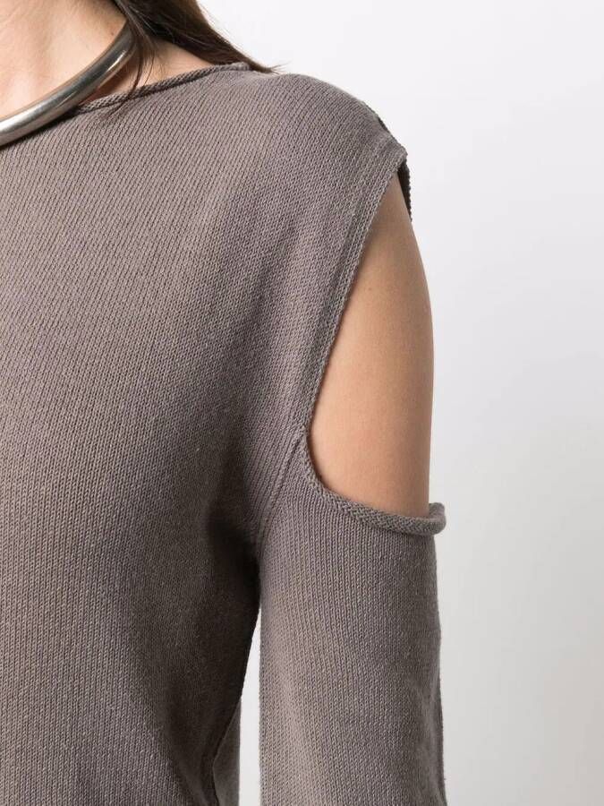 Rick Owens Jurk met capemouwen Grijs