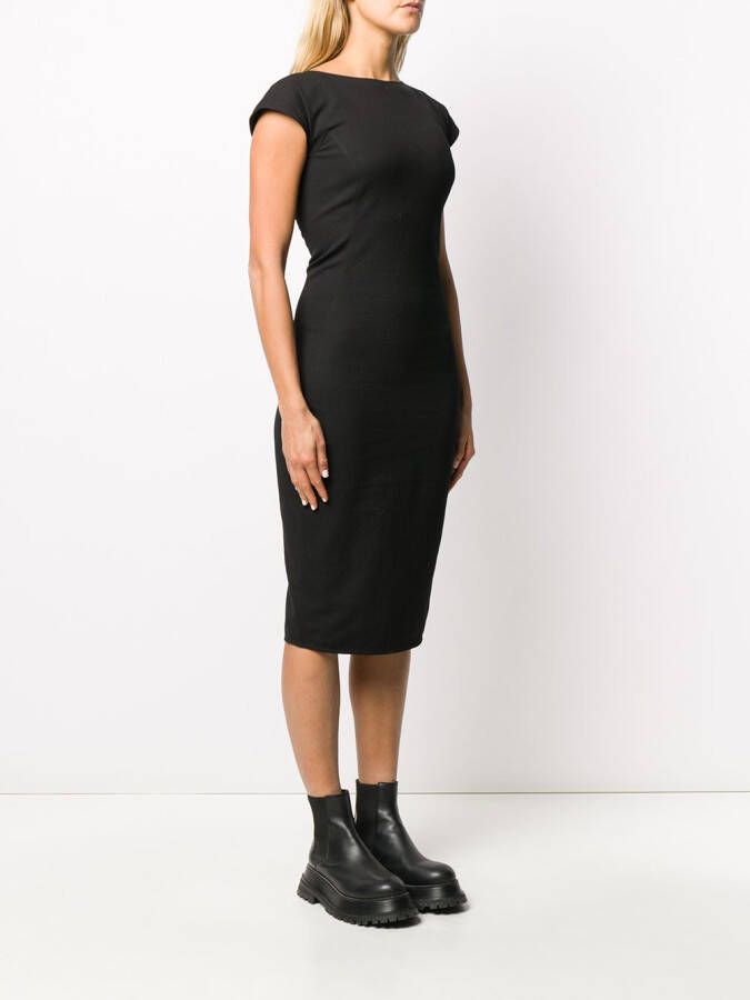 Rick Owens Jurk met open rug Zwart