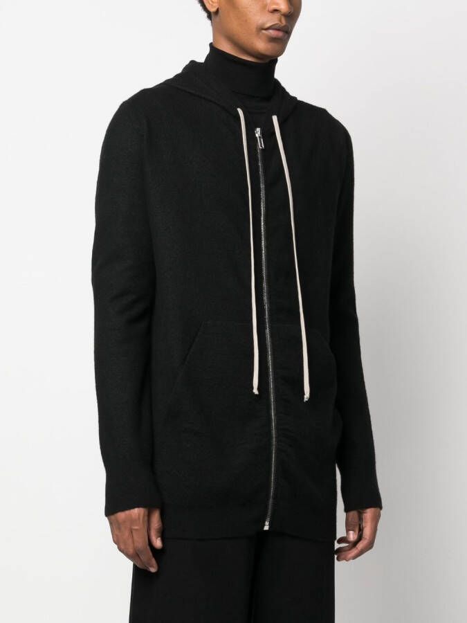 Rick Owens Kasjmier hoodie Zwart