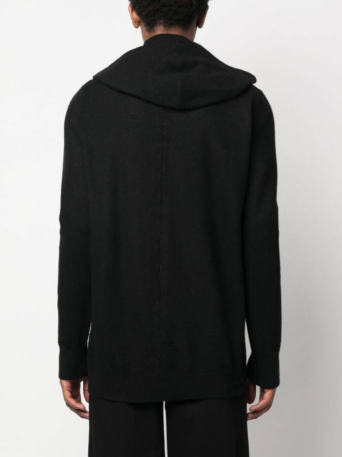 Rick Owens Kasjmier hoodie Zwart
