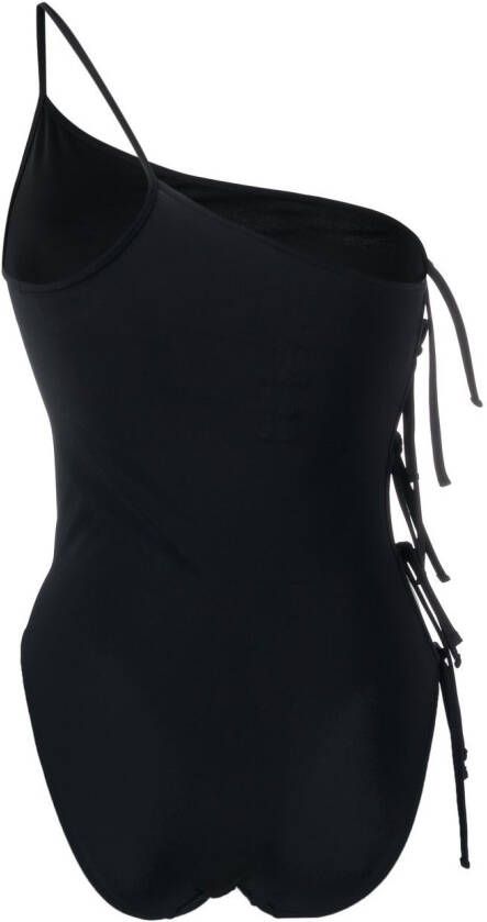 Rick Owens Asymmetrisch badpak Zwart