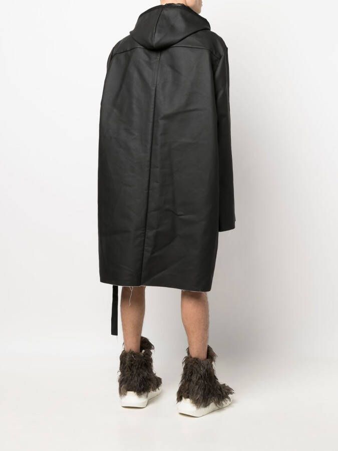 Rick Owens DRKSHDW Lange parka Zwart