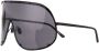 Rick Owens Larry Shield zonnebril Zwart - Thumbnail 2