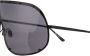Rick Owens Larry Shield zonnebril Zwart - Thumbnail 3