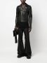 Rick Owens Leren bikerjack Zwart - Thumbnail 2
