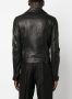 Rick Owens Leren bikerjack Zwart - Thumbnail 4