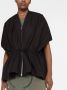 Rick Owens Leren jack Zwart - Thumbnail 3