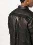 Rick Owens Leren shirtjack Zwart - Thumbnail 5