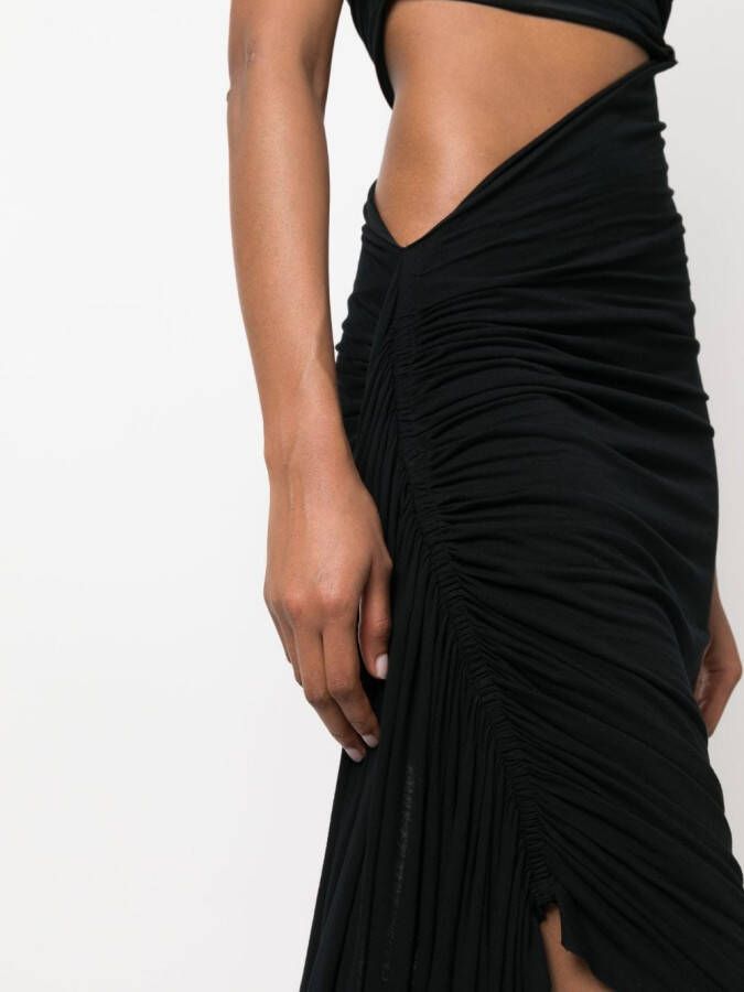 Rick Owens Lilies Asymmetrische jurk Zwart