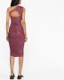 Rick Owens Lilies Gedrapeerde midi-jurk Roze - Thumbnail 4