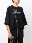 Rick Owens X Champion T-shirt met geborduurd logo Zwart - Thumbnail 3