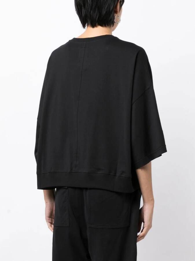Rick Owens X Champion T-shirt met geborduurd logo Zwart