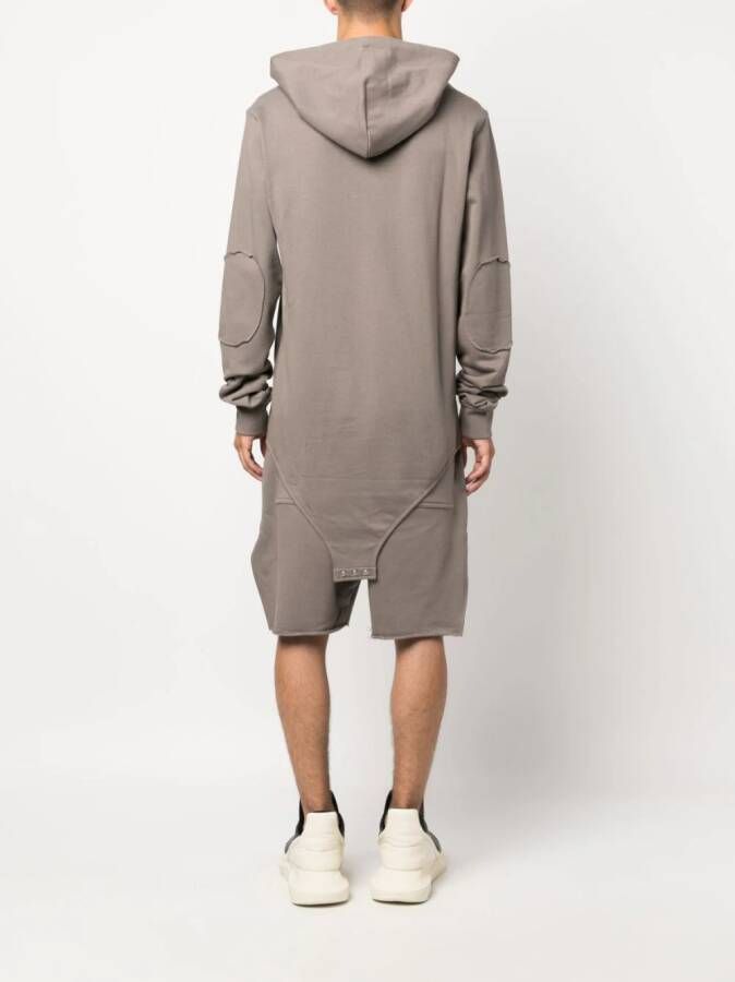 Rick Owens Hoodie met geborduurd logo Grijs