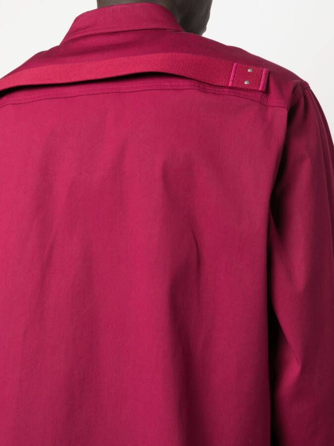 Rick Owens Shirtjack met knopen Roze