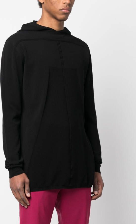 Rick Owens Hoodie van biologisch katoen Zwart