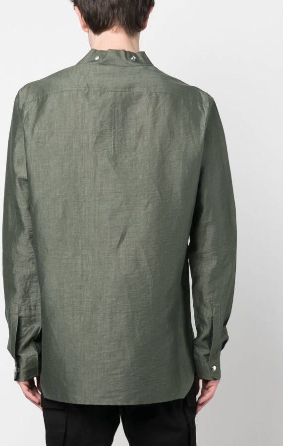 Rick Owens Overhemd met drukknopen Groen