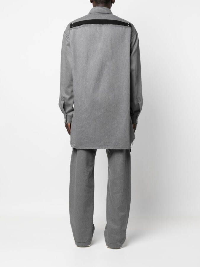 Rick Owens Oversized shirtjack Grijs