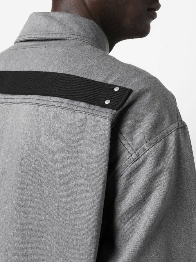 Rick Owens Oversized shirtjack Grijs