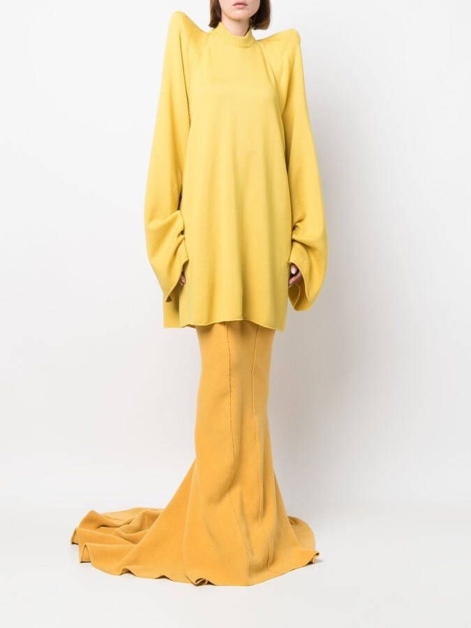 Rick Owens Oversized trui Geel