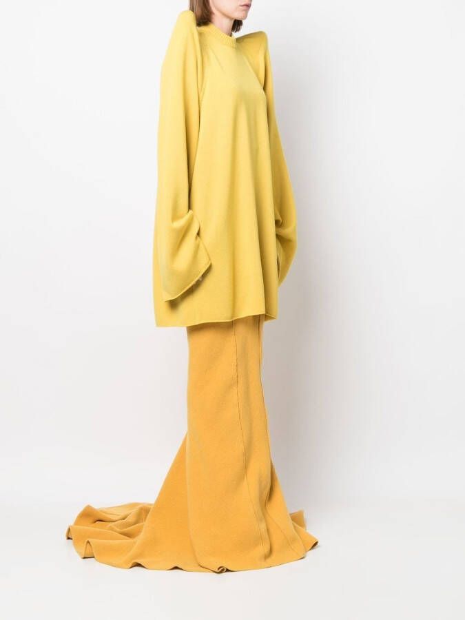 Rick Owens Oversized trui Geel