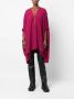 Rick Owens Poncho met watervalhals Roze - Thumbnail 2