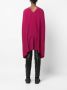 Rick Owens Poncho met watervalhals Roze - Thumbnail 4