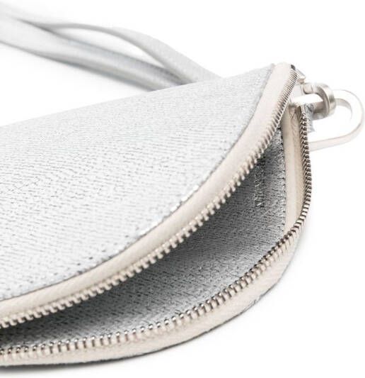 Rick Owens Portemonnee met gegraveerd logo Zilver