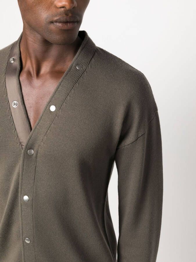 Rick Owens Wollen vest Bruin